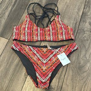 Reversible bikini, size large. New, never worn